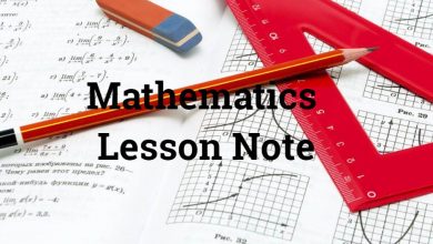Mathematics Lesson Note